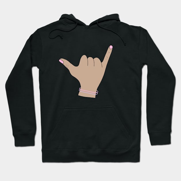 Shaka hand sign Hoodie by Danielle